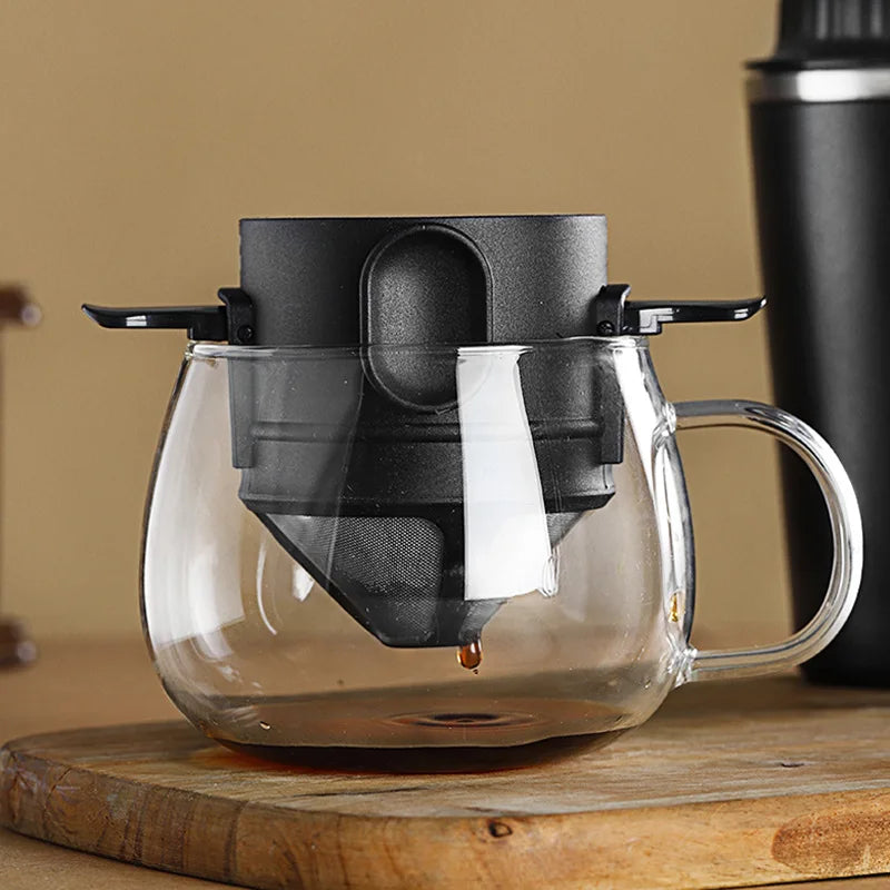 304 Stainless Steel Portable Coffee Dripper and Tea Holder