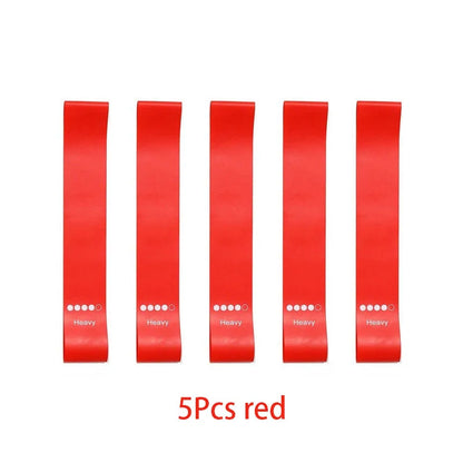 5Pcs/Set Yoga Resistance Rubber Bands for Fitness Training