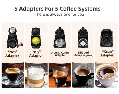 HiBREW Multiple Capsule Coffee Machine 5 in 1 Hot Cold