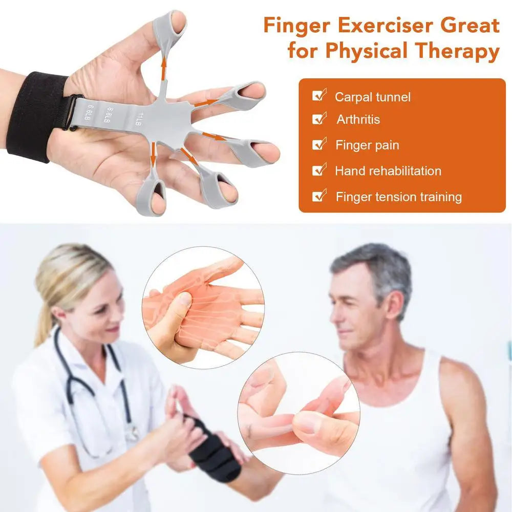 Finger Gripper Finger Exerciser With 6 Resistance Levels