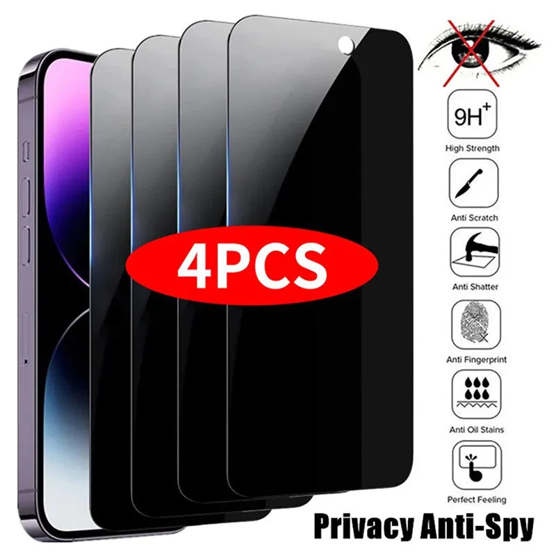 4PCS Privacy Screen Protector for iPhone 14 Pro Max