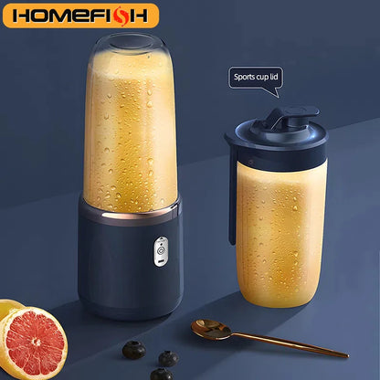 Portable Juicer Blender 400ml USB Charging Smoothie Cup