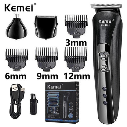 Kemei KM-1506 3 in 1 Rechargeable Electric Shaver