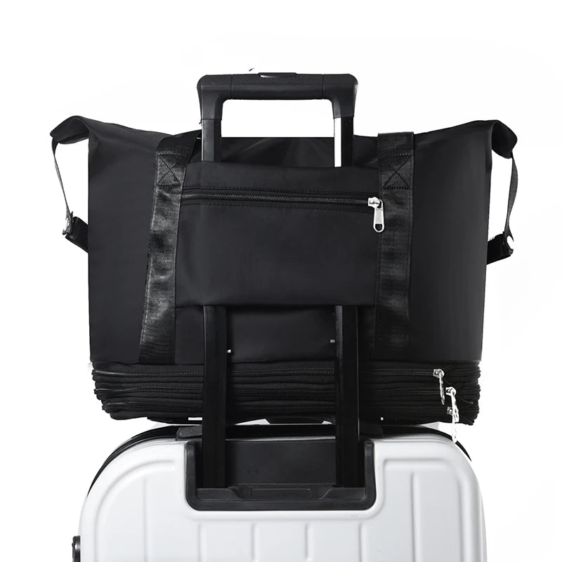 Giant Rolling Travel Duffel Bag - Spacious Lightweight Luggage