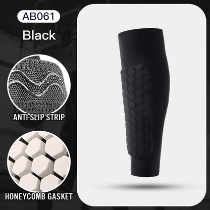 1Pcs Football Shin Guard Socks with Foam Compression Sleeves