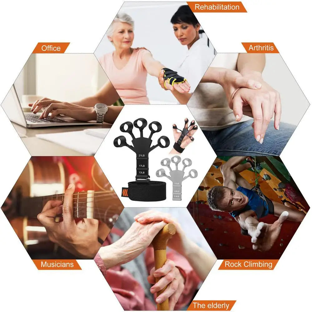 Finger Gripper Finger Exerciser With 6 Resistance Levels