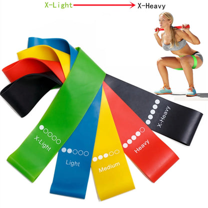 5Pcs/Set Yoga Resistance Rubber Bands for Fitness Training