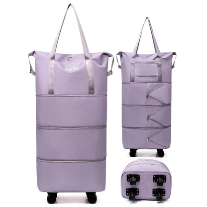 Giant Rolling Travel Duffel Bag - Spacious Lightweight Luggage