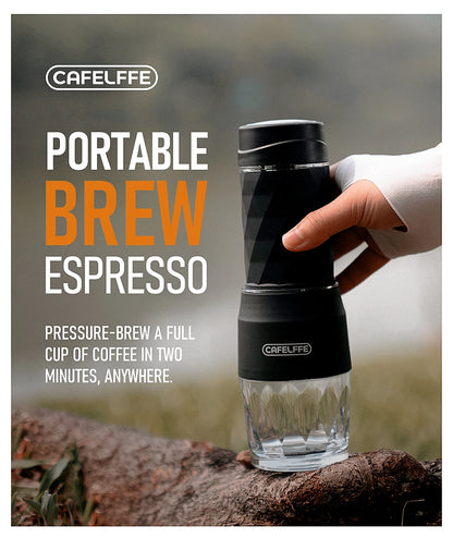 Cafelffe 3 In1 Portable Coffee Machine Hot/Cold Water Manual Espresso Maker For Capsule &amp; Ground Hand Press Brewer hiking Travel