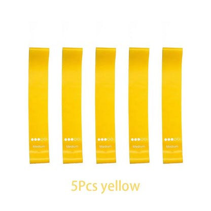 5Pcs/Set Yoga Resistance Rubber Bands for Fitness Training