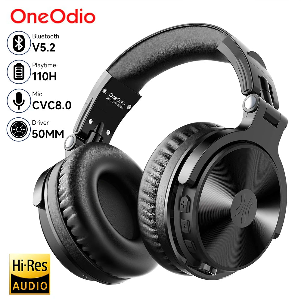 Oneodio Bluetooth Wireless Headphones With Microphone 110Hr Battery