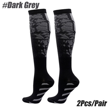 1Pair Compression Socks for Circulation and Outdoor Sports