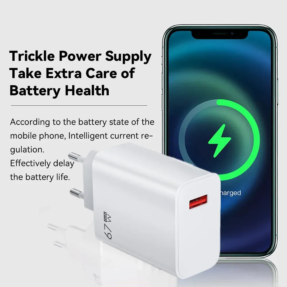 6A Type C Cable For Xiaomi 67W Super Fast Charging