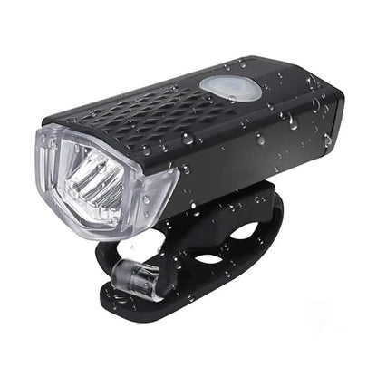 USB Rechargeable Bike Light Set Front Rear Cycling Lamps