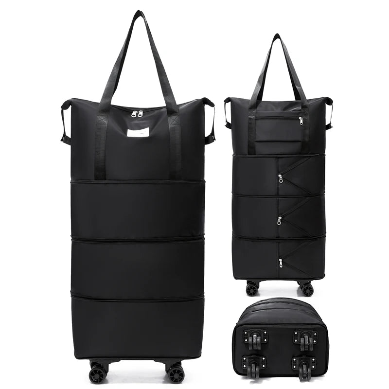 Giant Rolling Travel Duffel Bag - Spacious Lightweight Luggage