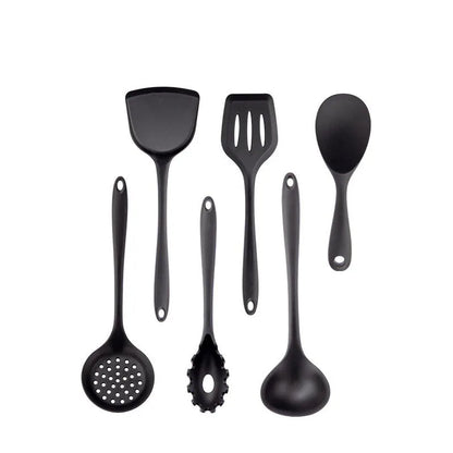 New Non-Stick Black Silicone Kitchen Utensils Set