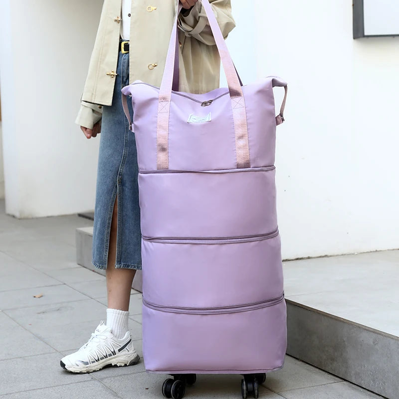 Giant Rolling Travel Duffel Bag - Spacious Lightweight Luggage