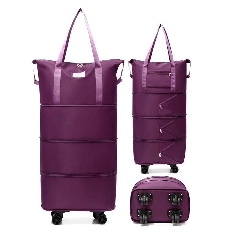 Giant Rolling Travel Duffel Bag - Spacious Lightweight Luggage