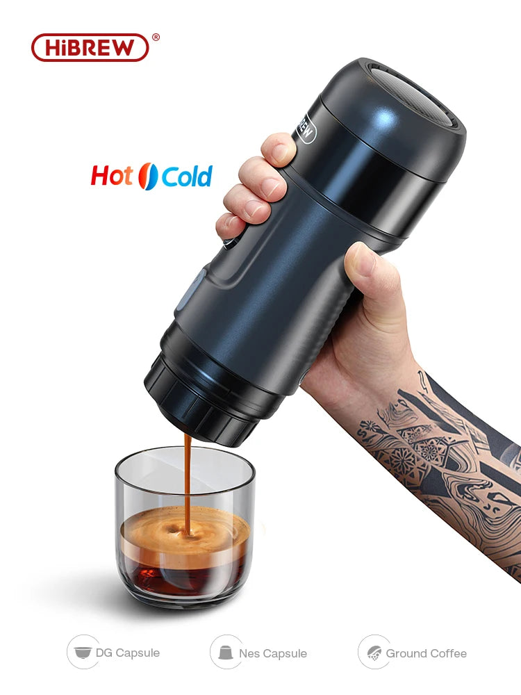 HiBREW Portable Coffee Machine for Car and Home H4A