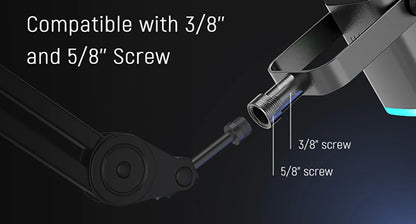 FIFINE USB/XLR Dynamic Microphone with RGB Control for Gaming