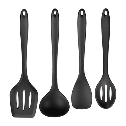 Green Heat Resistant Silicone Utensil Set for Non-Stick Cooking