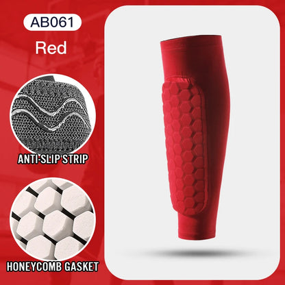 1Pcs Football Shin Guard Socks with Foam Compression Sleeves