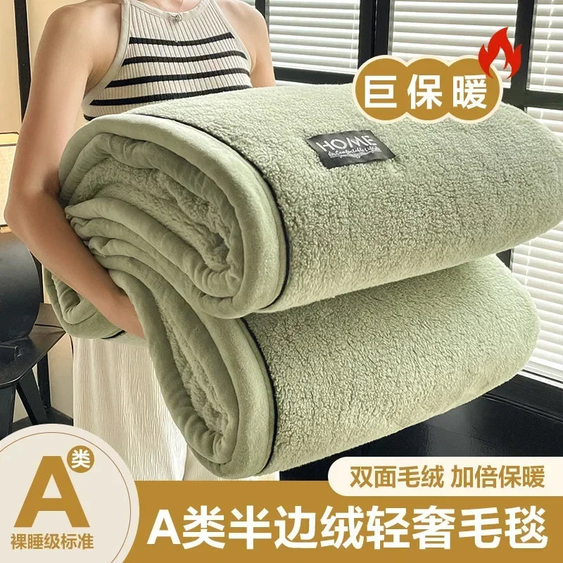2024 New Class A Cotton Velvet Light Luxury Blanket