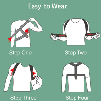 Adjustable Back Shoulder Posture Corrector for Home Office Use