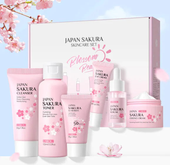 Cherry Blossom Skin Care Set for Radiant Skin