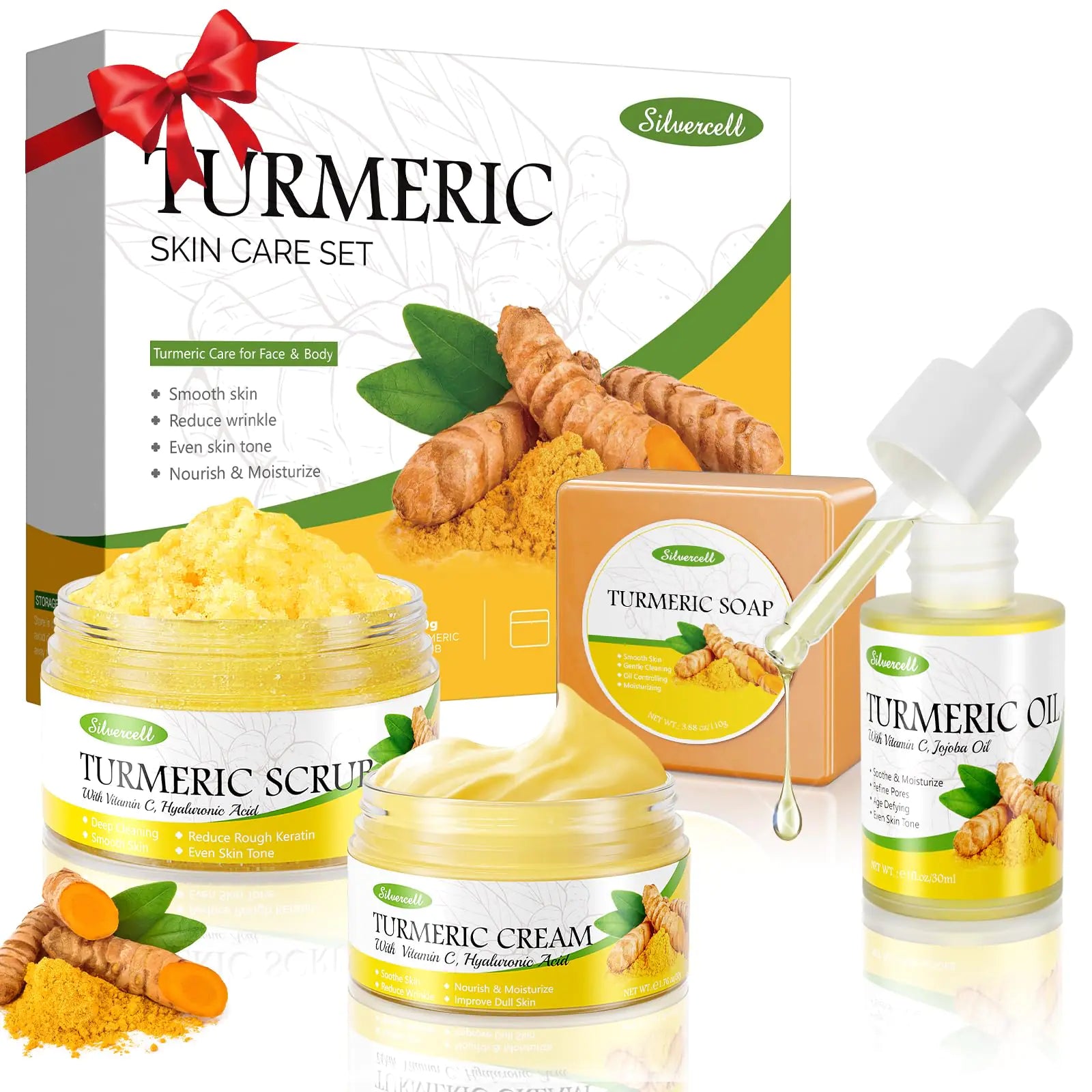 Turmeric Skin Care Set Even Skin Tone with Vitamin C