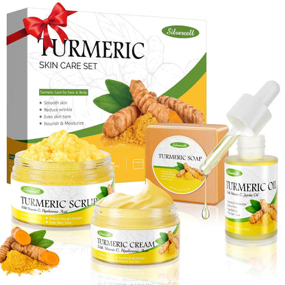 Turmeric Skin Care Set Even Skin Tone with Vitamin C