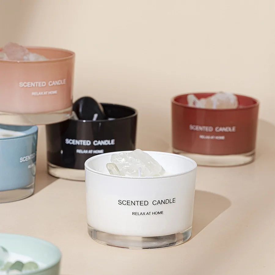 Scented Candles In Glass Jar for Relaxing Ambiance