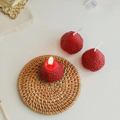 Strawberry Decorative Aromatic Candles for Cozy Ambiance