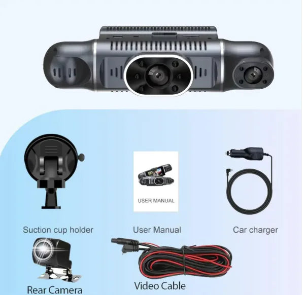 4-Channel HD Wi-Fi  Car Dash Cam