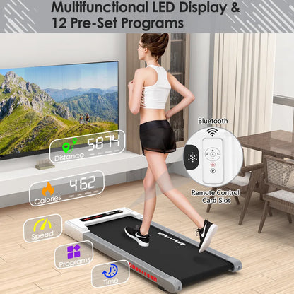 Portable Mini Treadmill for Under-Desk Fitness Workouts