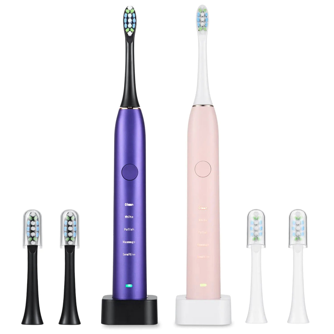 Electric Toothbrush IPX7 Replacement Heads Set for Deep Clean