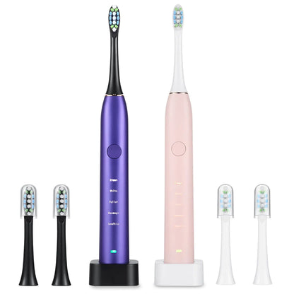 Electric Toothbrush IPX7 Replacement Heads Set for Deep Clean