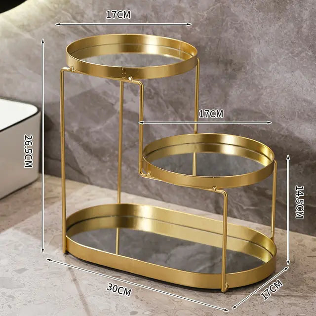 Elegant Bathroom Cosmetics Storage Organizer for Clutter-Free Spaces