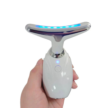 Neck &amp; Face Lifting LED Therapy Device for Youthful Skin