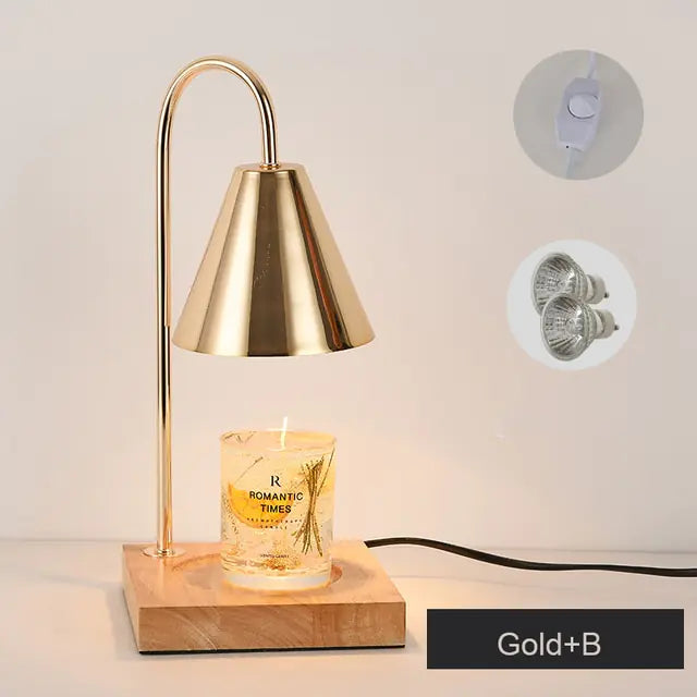 Table Lamp Melting Candles for Cozy Ambiance and Elegance