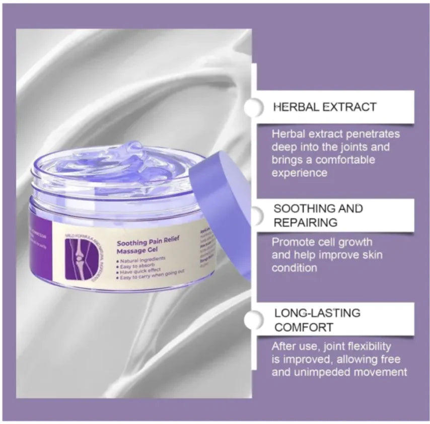 Purple Joint Pain Relief Gel for Quick Soothing Comfort