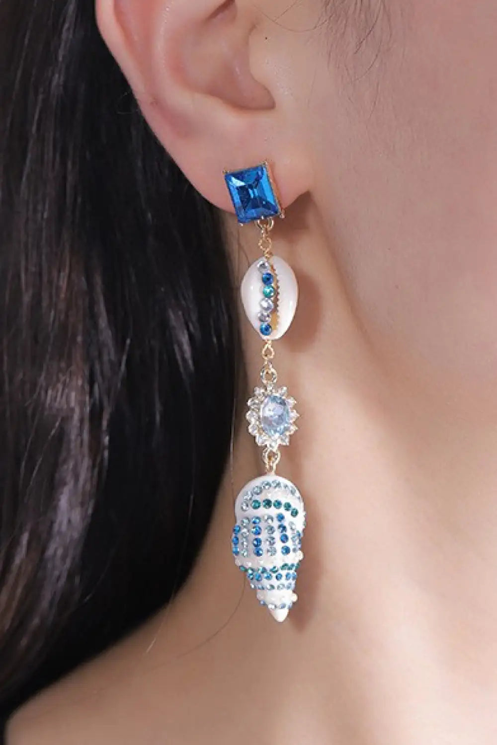 Better Love Next Time Conch Drop Earrings for Coastal Elegance