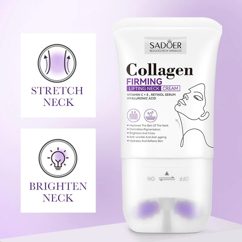 Collagen Lifting Neck Roller Cream for Youthful Skin