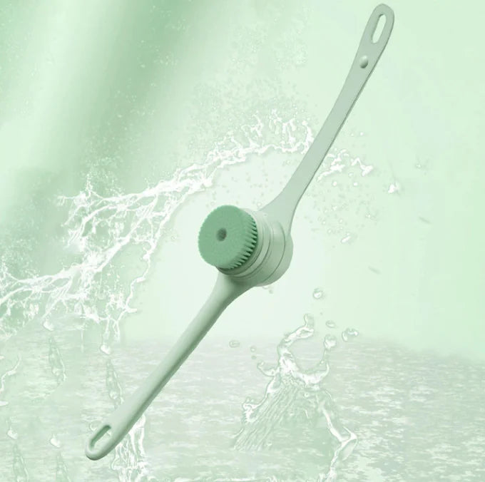 Electric Dual-Handle Bath Brush for Ultimate Cleansing