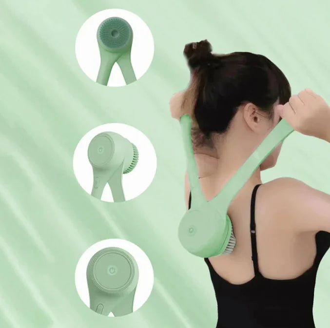 Electric Dual-Handle Bath Brush for Ultimate Cleansing