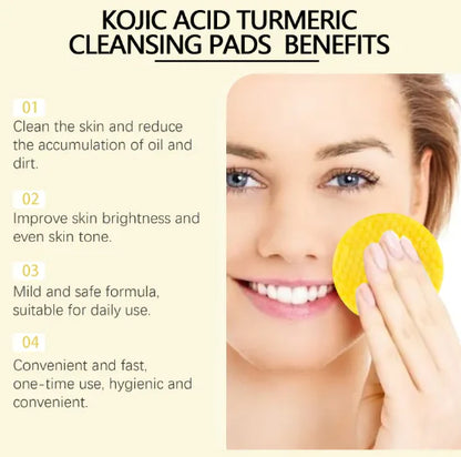 Turmeric Infused Cleansing Pads for Glowing Skin