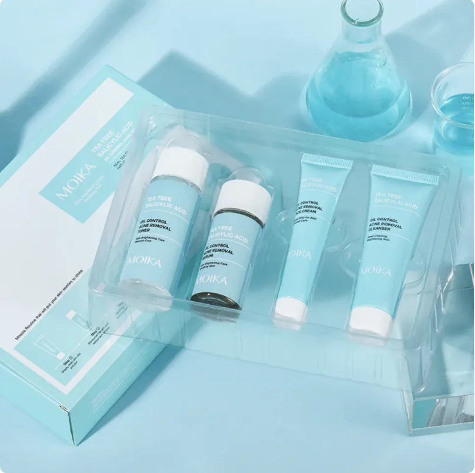 Tea Tree Salicylate Skincare Set for Glowing Complexion