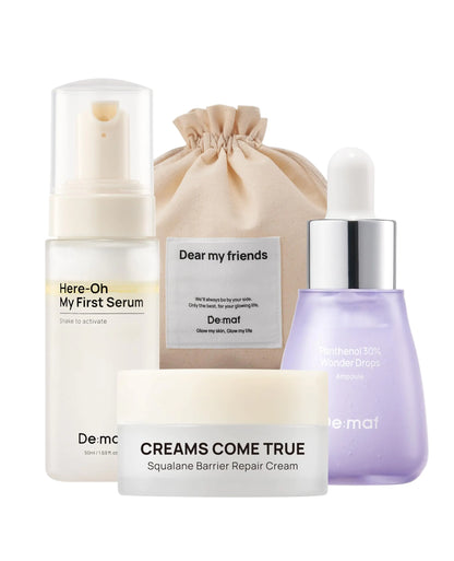 De:maf Welcome Kit Skincare Set with Travel Pouch Essentials