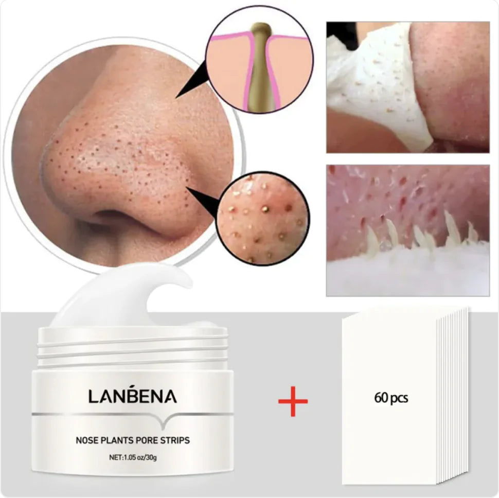 60-Count Pore Cleansing Nose Mask for Clear Skin
