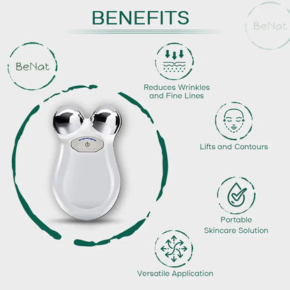 Microcurrent Facial Toning Massager for Youthful Skin